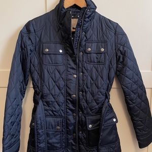 Banana Republic quilted jacket with belt XS PETITE